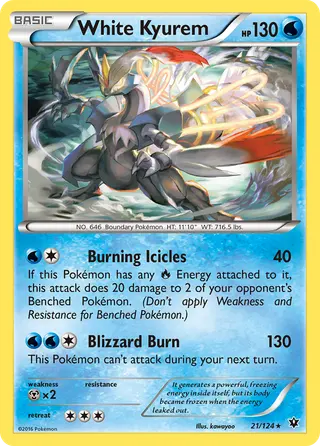 Carta Kyurem Branco