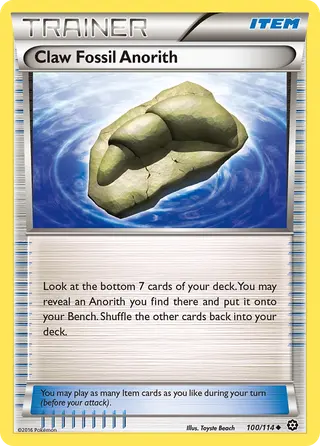 Carta Fóssil Garra de Anorith