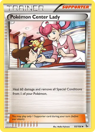 Carta Dama do Centro Pokémon