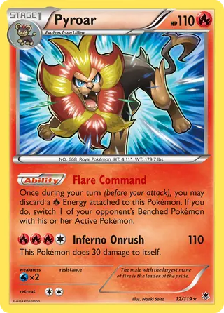 Carta Pyroar