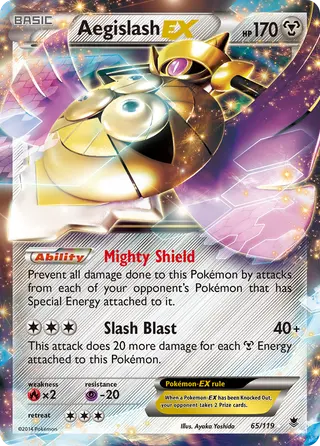 Carta Aegislash EX