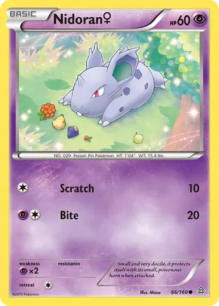 Carta Nidoran♀