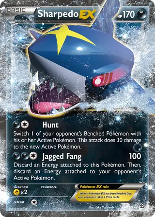 Carta Sharpedo EX