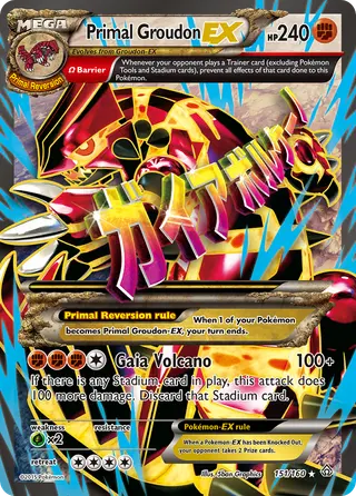 Carta Groudon Primitivo EX