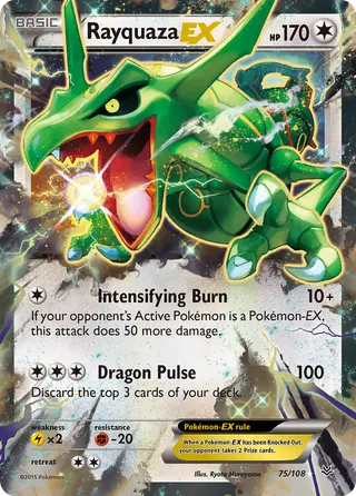 Carta Rayquaza EX