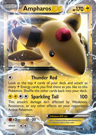 Carta Ampharos EX
