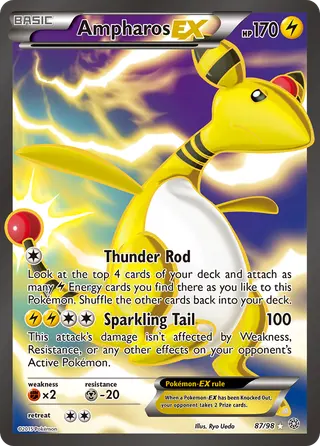 Carta Ampharos EX